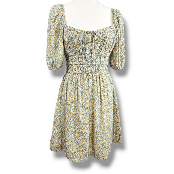 NWT Faithfull the Brand Sylvie Sabinosa Floral Print Mini Dress Size USA 6 - Picture 5 of 8